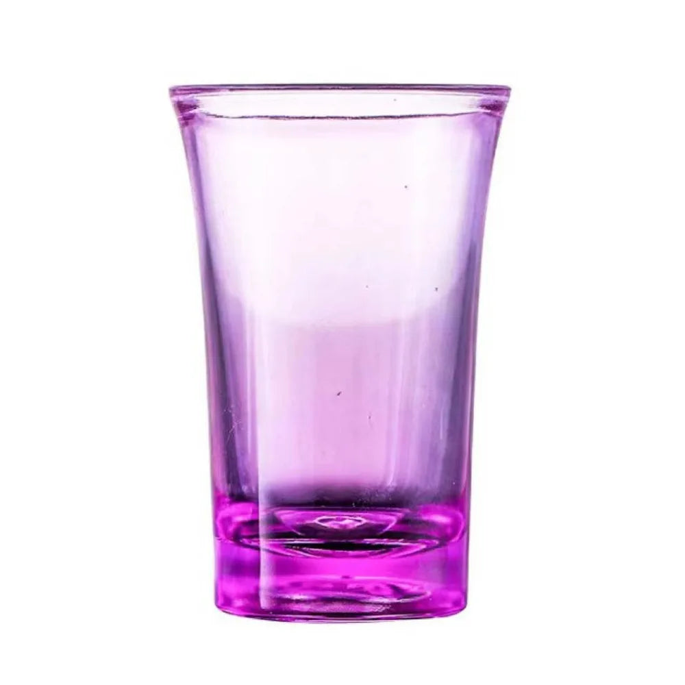10pcs Commercial 35ml Shot Glass Unbreakable Plastic Vodka Cup Colorful Small Capacity Liquor Glass KTV